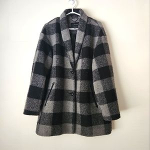 Lucky Brand buffalo check coat